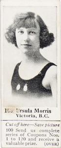 1924-25 Dominion Chocolate Athletic Stars (V31) #100 Ursula Morris Front