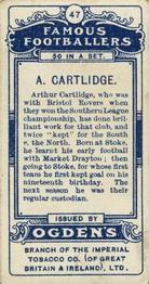 1908 Ogden's Famous Footballers #47 A. Cartlidge Back