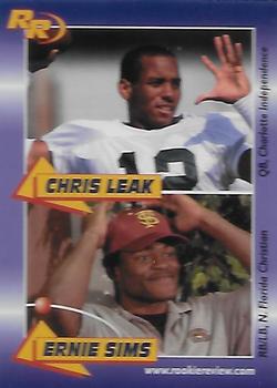2003 Rookie Review #45 Chris Leak / Ernie Sims Front