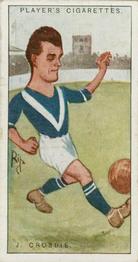 1926 Player's Footballers Caricatures by Rip #9 Johnny Crosbie Front