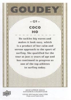 2019 Upper Deck Goodwin Champions - Goudey #G9 Coco Ho Back