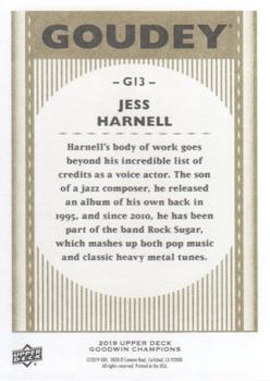 2019 Upper Deck Goodwin Champions - Goudey #G13 Jess Harnell Back