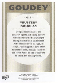 2019 Upper Deck Goodwin Champions - Goudey #G15 Buster Douglas Back