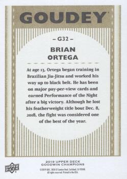2019 Upper Deck Goodwin Champions - Goudey #G32 Brian Ortega Back