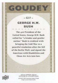 2019 Upper Deck Goodwin Champions - Goudey #G37 George H.W. Bush Back