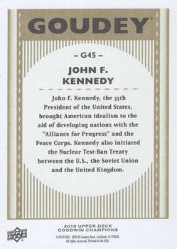 2019 Upper Deck Goodwin Champions - Goudey #G45 John F. Kennedy Back