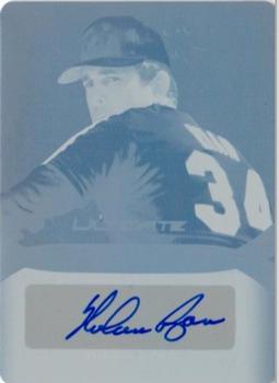 2019 Leaf Ultimate Sports - Ultimate Signatures Printing Plates Cyan #US-NR1 Nolan Ryan Front