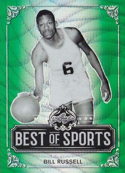 2019 Leaf Best of Sports - Green Wave #M-01 Bill Russell Front