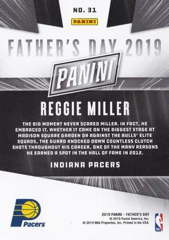 2019 Panini Father's Day #31 Reggie Miller Back