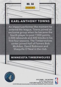 2019 Panini The National - Escher Squares #56 Karl-Anthony Towns Back