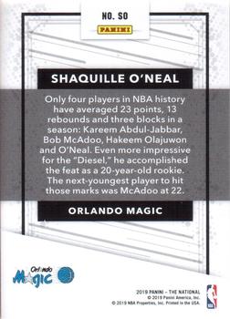2019 Panini The National - Legends #SO Shaquille O'Neal Back
