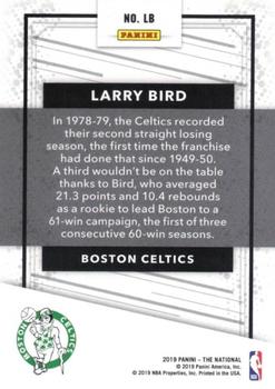 2019 Panini The National - Legends Magnetic Fur #LB Larry Bird Back