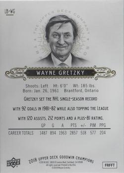 2018 Upper Deck Goodwin Champions - 3D Lenticular #LB-WG Wayne Gretzky Back