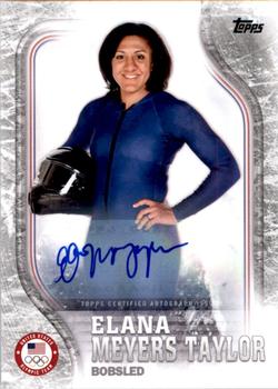 2018 Topps U.S. Olympic & Paralympic Team Hopefuls - Autographs Silver #US-7 Elana Meyers Taylor Front