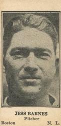 1925-31 W590 Strip Cards #NNO Jesse Barnes Front