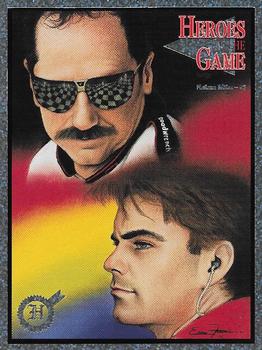1993-97 Heroes of the Game - Platinum #42 Jeff Gordon / Dale Earnhardt Front