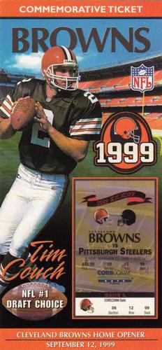 1998 Commemorative Ticket #NNO Tim Couch NFL #1 Draft Choice Front