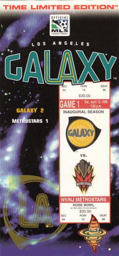 1997 Classic Collectible Time Limited Edition #NNO Los Angeles Galaxy Front