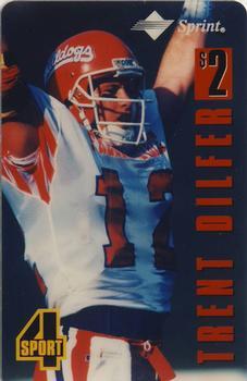 1994 Classic Four Sport - Phone Cards $2 Test Issue #NNO Trent Dilfer Front