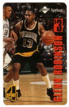 1994 Classic Four Sport - Phone Cards $3 Test Issue #NNO Glenn Robinson Front