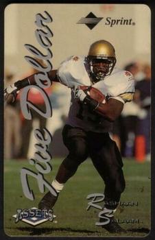 1994-95 Classic Assets - Phone Cards $5 TEST #NNO Rashaan Salaam Front