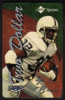 1994-95 Classic Assets - Phone Cards $2 TEST #NNO Ki-Jana Carter Front