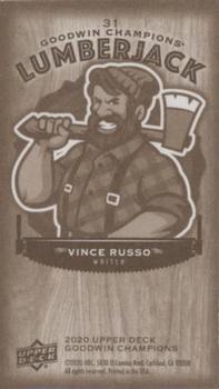 2020 Upper Deck Goodwin Champions - Minis Wood Lumberjack #31 Vince Russo Back