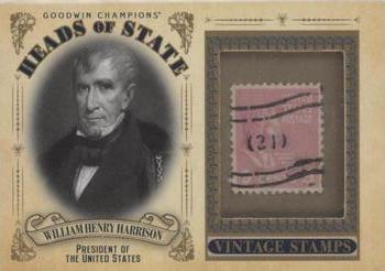 2020 Upper Deck Goodwin Champions - Heads of State Stamp Relics #HS-3 William Henry Harrison Front