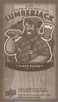 2020 Upper Deck Goodwin Champions - Goudey Minis Wood Lumberjack #G31 Vince Russo Back