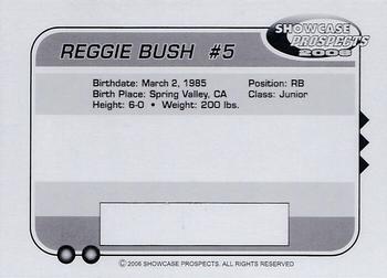 2006 Showcase Prospects #NNO Reggie Bush Back