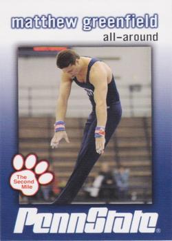 2010 The Second Mile Penn State Nittany Lions Winter Sports #NNO Matthew Greenfield Front