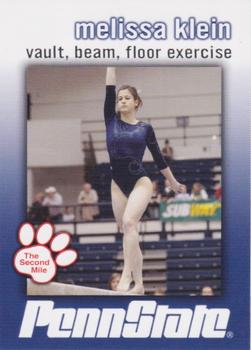 2010 The Second Mile Penn State Nittany Lions Winter Sports #NNO Melissa Klein Front