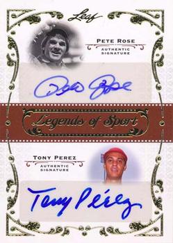 2011 Leaf Legends of Sport - Dual Signatures #DU12 Pete Rose / Tony Perez Front