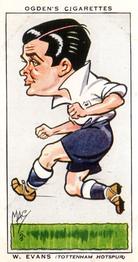 1935 Ogden's Football Caricatures #13 Willie Evans Front