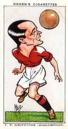 1935 Ogden's Football Caricatures #14 Thomas Griffiths Front