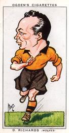 1935 Ogden's Football Caricatures #19 Dai Richards Front
