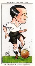 1935 Ogden's Football Caricatures #21 Dally Duncan Front