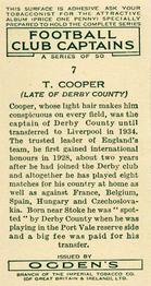 1935 Ogden's Football Club Captains #7 Tom Cooper Back