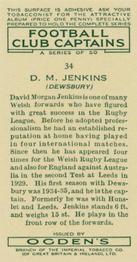 1935 Ogden's Football Club Captains #34 Dai Jenkins Back