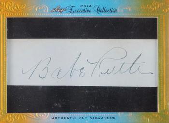 2014 Leaf Executive Collection Masterpiece #NNO Babe Ruth / Roger Maris Front