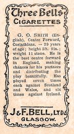 1902 J&F Bell Footballers #3 G.O. Smith Back