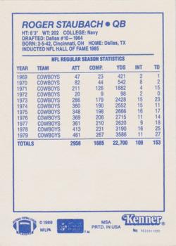 1989 Kenner Starting Lineup Cards Legends Collection - Unreleased Figure Aftermarket #4631011090 Roger Staubach Back