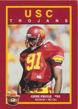 1990 USC Trojans Smokey #NNO Gene Fruge Front