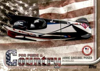 2018 Topps U.S. Olympic & Paralympic Team Hopefuls - For Pride and Country - Gold #PAC-JP Jamie Greubel Poser Front