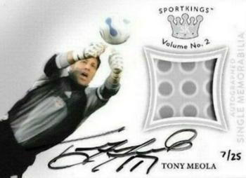2021 Sportkings Volume 2 - Autographed Single Memorabilia Relics Silver #AM-TM Tony Meola Front