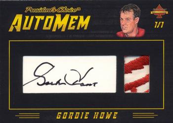 2020 President's Choice Solitaire - Auto Mem #NNO Gordie Howe Front