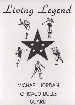1990 Living Legends Gray Red Stars (unlicensed)  #NNO Michael Jordan Back
