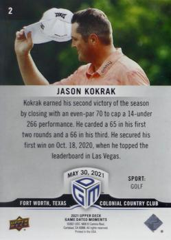 2021 Upper Deck Game Dated Moments #2 Jason Kokrak Back