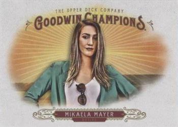 2018 Upper Deck Goodwin Champions - Blank Back #NNO Mikaela Mayer Front