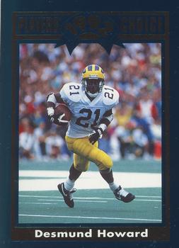 1992 Cartwrights Players Choice - Blue Foil #15 Desmond Howard Front